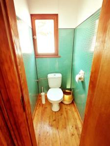 a bathroom with a toilet and a window at La clé des champs in Colroy-la-Roche