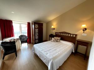 Postel nebo postele na pokoji v ubytování Arha Villa de Suances - Antiguo Albatros