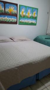 Łóżko lub łóżka w pokoju w obiekcie Aquaville - Porto das Dunas