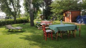 A garden outside La Luna nel Parco