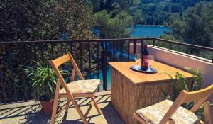 Balkón alebo terasa v ubytovaní Seafront Apartment Dana