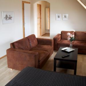 Ruang duduk di LILLEVANG APARTMENTs