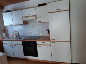 Kuchyň nebo kuchyňský kout v ubytování Apartment Eva