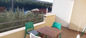 Balkón nebo terasa v ubytování Seaside apartments