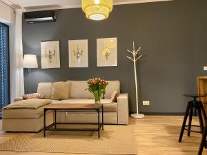 Posezení v ubytování Apartament Krzysztofa Bochusa