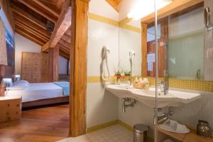 Koupelna v ubytování Palazzo Lodron Bertelli. Dimora Storica & Spa