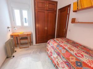 Posteľ alebo postele v izbe v ubytovaní Terraza Trafalgar Apartamento tipo penthouse con enorme terraza y vistas al mar