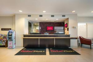 a fast food restaurant with a pepsi machine in a store at Red Roof Inn PLUS+ Boston - Logan in Saugus