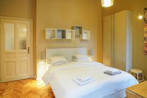 Postel nebo postele na pokoji v ubytování ComfortZone Zagreb center apartment