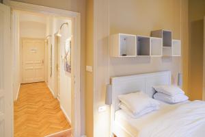 Postel nebo postele na pokoji v ubytování ComfortZone Zagreb center apartment