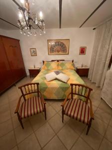 Кровать или кровати в номере La casa tra i vigneti