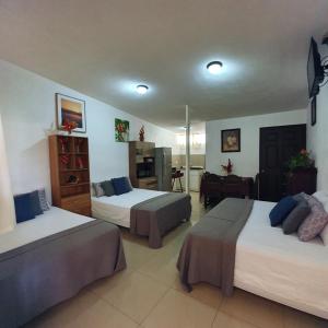 Cama o camas de una habitación en Bahía Ballena Loft