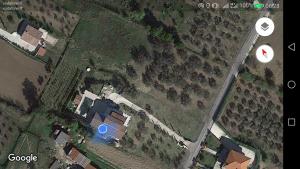 A bird's-eye view of Villa Santoro ai TRE Ulivi con Piscina Privata