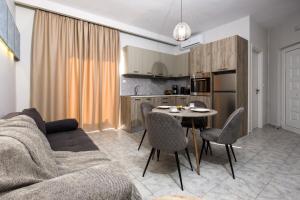 Kuchyň nebo kuchyňský kout v ubytování NK Apartments
