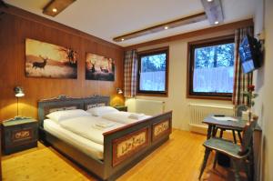 Katil atau katil-katil dalam bilik di Pension & Apartments Weissbriach