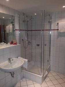 Koupelna v ubytování Hotel Haus Appelberg