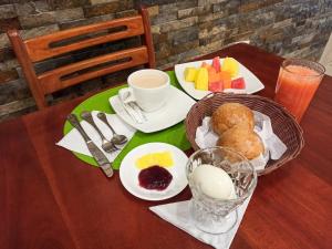 Opsi sarapan yang tersedia untuk tamu di Hotel Cayapas Esmeraldas