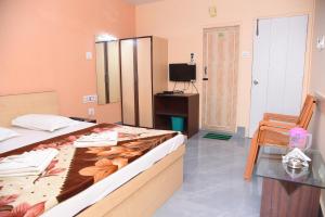 TV a/nebo společenská místnost v ubytování Hotel SagarPriya