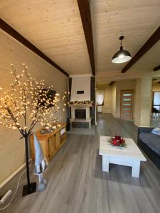 Un pat sau paturi într-o cameră la New 2020 specious cottage DRUZI