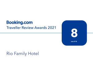 ein Screenshot des rmo Familienhotels mit der Nummer acht in der Unterkunft Rio Family Hotel in Blagoewgrad