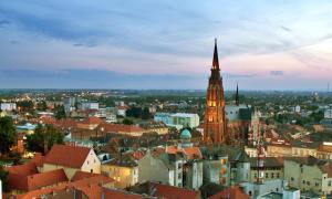 Nespecifikovaný výhled na destinaci Osijek nebo výhled na město při pohledu z hotelu