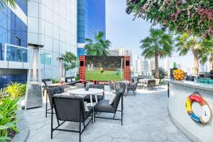Paramount Hotel Dubai外面的花园