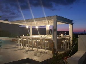 Balkón alebo terasa v ubytovaní Milatos Village Cretan Agrotourism Hotel