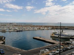 un port de plaisance avec un tas de bateaux dans l'eau dans l'établissement SETE VUE EXCEPTIONNELLE, à Sète