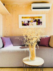 Posezení v ubytování Ecobeachvilla Buqez 9
