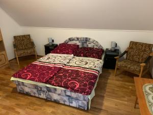 Voodi või voodid majutusasutuse Bástya apartman toas