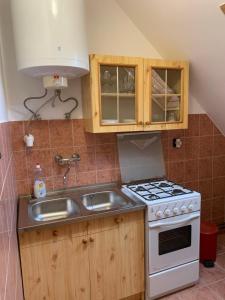 Köök või kööginurk majutusasutuses Bástya apartman