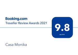 ein Screenshot der Reisebewertungspreise in der Unterkunft Casa Monika Ciocarliei in Sovata