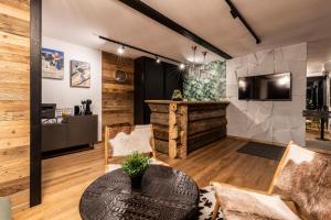 TV a/nebo společenská místnost v ubytování POD SKOCZNIA SPA Zakopane