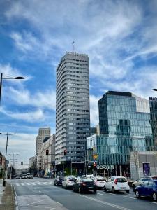 Výhľad na mesto Varšava alebo výhľad na mesto priamo z apartmánu