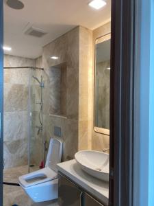 Phòng tắm tại Claudia Luxury 2Br Landmark 81 Apartment - Vinhomes Central Park