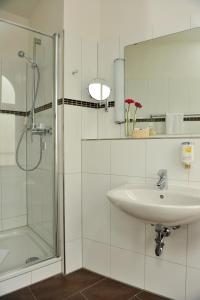 Koupelna v ubytování Hotel Fürst Bismarck
