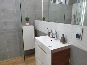 Koupelna v ubytování Apartament Białe Piaski