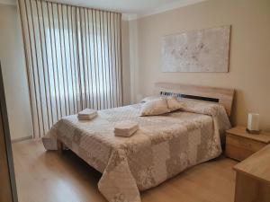 Postel nebo postele na pokoji v ubytování Appartement Cime l'Est