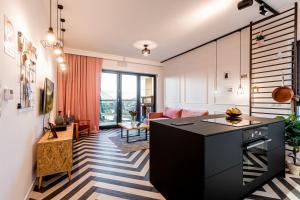 Posedenie v ubytovaní E&A Royal Luxury Apartments, Bydgoszcz - SKYLINE