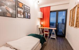 Posteľ alebo postele v izbe v ubytovaní E&A Royal Luxury Apartments, Bydgoszcz - SKYLINE