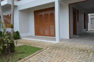 Bygningen som feriehuset ligger i