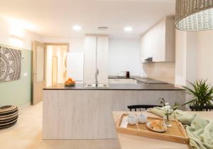 Kuchyň nebo kuchyňský kout v ubytování Calafell Home Apartments