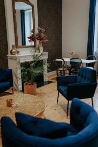 O zonă de relaxare la Domaine d'En Fargou