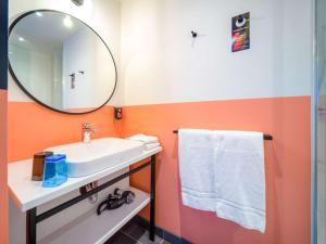 Rúm í herbergi á ibis Styles Wien Messe Prater