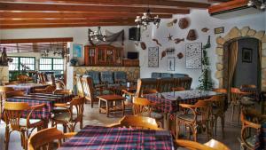 Χώρος καθιστικού στο Hotel La Masia