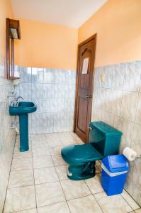 Koupelna v ubytování Hotel El Auca