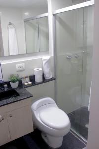Kylpyhuone majoituspaikassa Hotel Suite Comfort