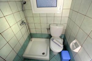 シヴォタにあるRozalia Studiosの小さなバスルーム(トイレ、窓付)が備わります。