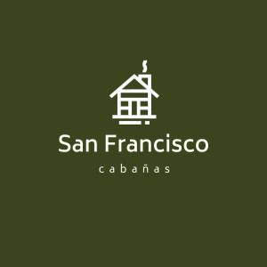 un logotipo para una empresa inmobiliaria con una casa en Cabañas San Francisco en Potrerillos