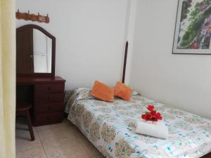 Postel nebo postele na pokoji v ubytování Hotel Real Pólux